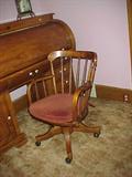 lovely oak desk chair, excellent condition