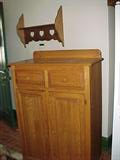 darling vintage country cupboard, heart shelf