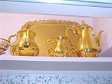 Gold plated tea service