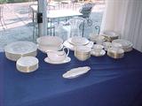 Fine English Bone china service for 8