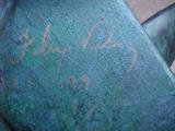 Signature on Whale bronze
