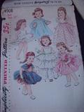early 1950's doll patterns