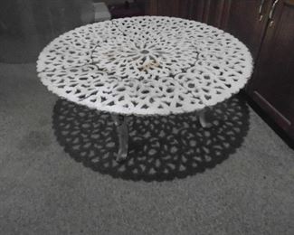vintage cast iron table