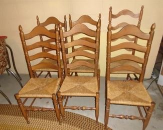 set of 5 chairs with extra "odd ball"