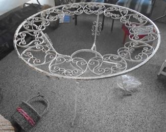 wrought iron table (no glass)