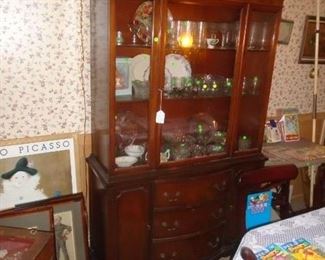 Duncan Phyfe China cupboard (also have matching table and 6 chairs) not photographed