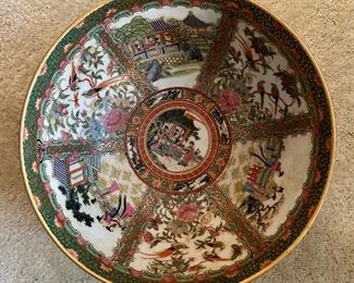 Interior of large JiaQing bowl.  Sold