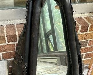 Yoke framed mirror. Sold