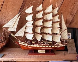 Model of Potosi 366-foot five masted ship built in 1895 by John Tecklenburg.