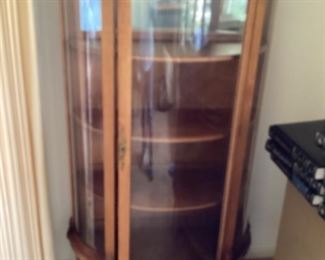 Curved china cabinet