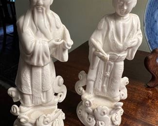 39. Pair of Asian Figurines (7") (as is)