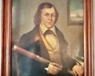49. Oil on Canvas of Captain Frederic V Mackeny Third Son of Hugh & Jane Mackey & Great Grand Uncle of NLR Duckworth (art 24" x 29")