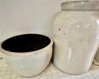 104. Stoneware Crock (12")
105. Stoneware Bowl (6")