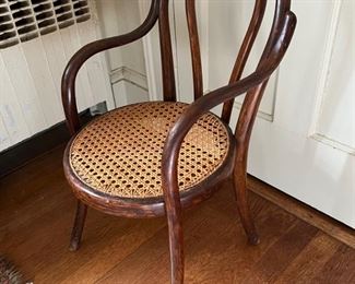 120. Children's Bentwood Chair w/ Cane Seat