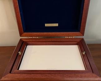 116. Tiffany & Co. Wood Box (9" x 7" x 4")