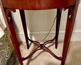 139. Pair of Antique Round Side Tables (20" x 25") (as is)
