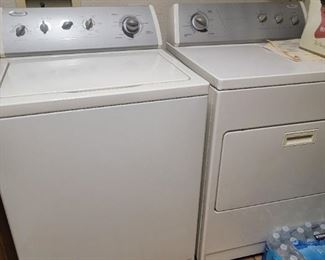 WHIRLPOOL WASHER & DRYER, LOW MILES
