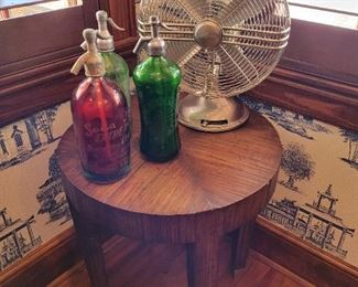 Antique seltzer glass bottles 