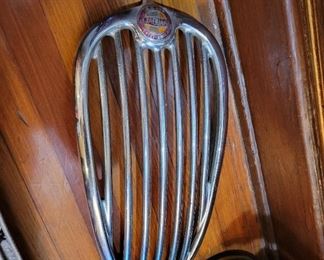 Jaguar car grill collectible England XK 140