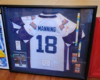 Peyton Manning #18 framed Jerseys Superbowl XLI