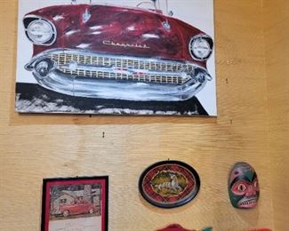 Tartan Scottish collectibles and decor, Michael Viafora original Oil canvas painting.