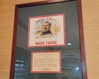 Mark Twain framed collectible