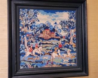Needlepoint framed art 