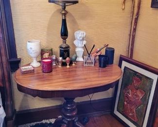 Antique lamp and game flip table