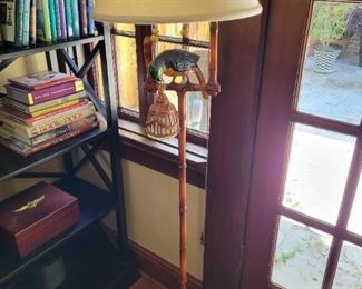 Bamboo Tropical Parrot Floor lamp