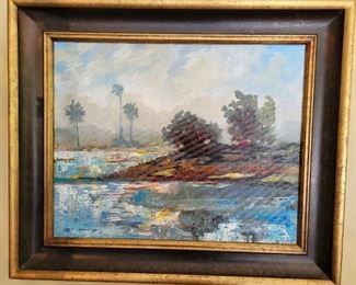 Original art local scenes by Gary Garrett