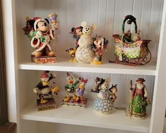 Jim Shore Disney collection Mickey Mouse, Donald Duck, Christmas Sleigh, Chip N Dale, and more