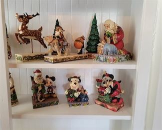 Jim Shore collection Christmas Rudolph, Santa, Mickey Mouse, Minnie Mouse