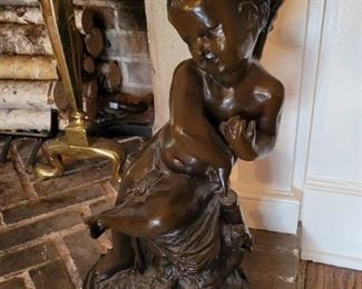 Pair of Iron Cherubs