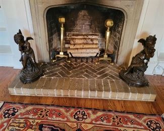 Pair of Iron Cherubs