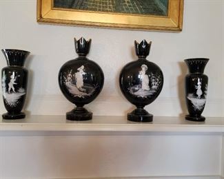 Porcelain Cameo Vases