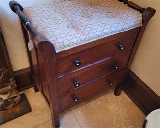 Antique chest bench