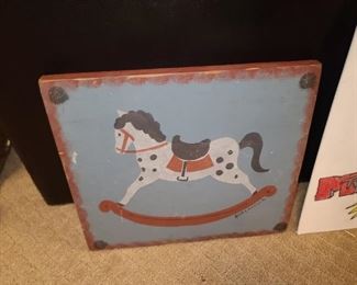Rocking Horse Painted Sign