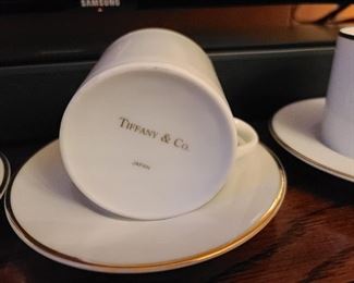Tiffany & Co. Teacup Set W/ Plates (6 Available)