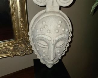 Mounted Mask Figurine