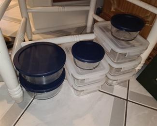 Pyrex Glass Containers W/ Lids