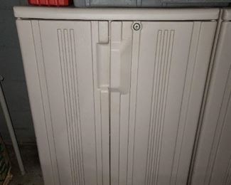 Plastic Storage Cabinets (2 Available)