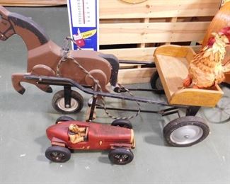 Wooden Horse and Cart
