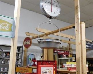 Vintage Hanging Scale with Basket