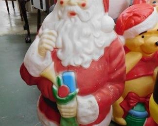 Vintage Blow Mold Santa
