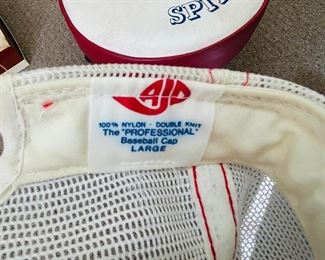 Never warn vintage University of Richmond hat and stool 