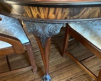 Dining Room Table Leg close up