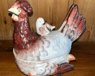 English Majolica gravy boat