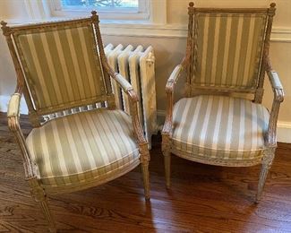 Pair of French occasional chairs