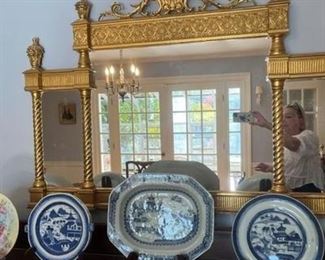 Only the mirror and dish on right are available Middle platter pending ~ Limoges & heated plate sold . 