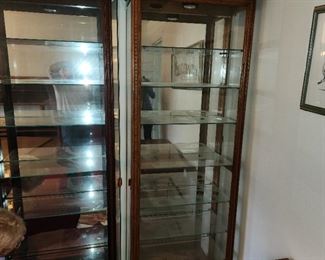 5 curio cabinets